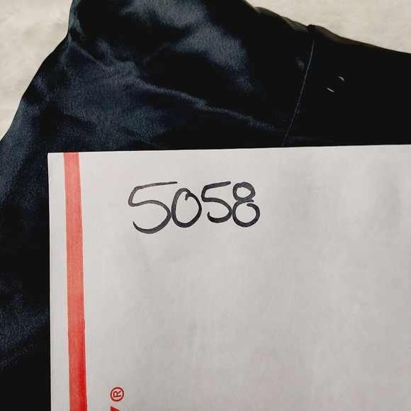 New Vintage Christian Dior Monsieur Black Satin Sleepshirt P5058 - Picture 8 of 8